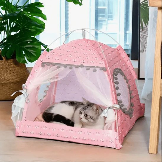 Niche pour chat gazebo confortable