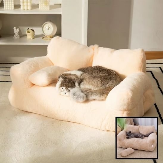Panier pour chat canapé apaisant