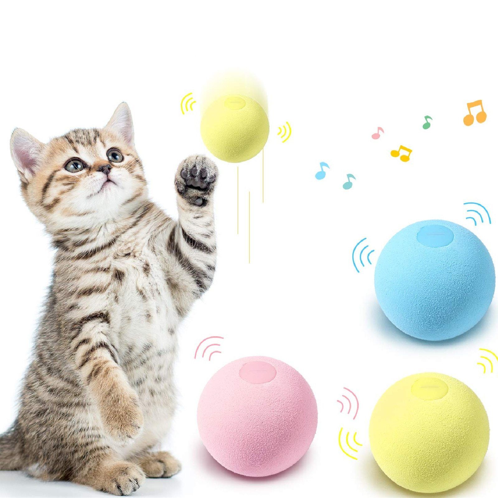 SmartBall™ - Balle intelligente d'apprentissage pour chat - Amisdeschats