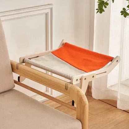 hamac pour chat- bois