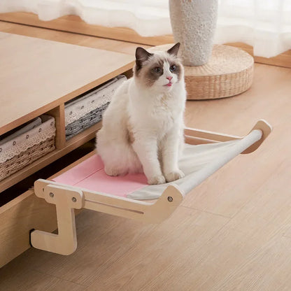 hamac pour chat- bois