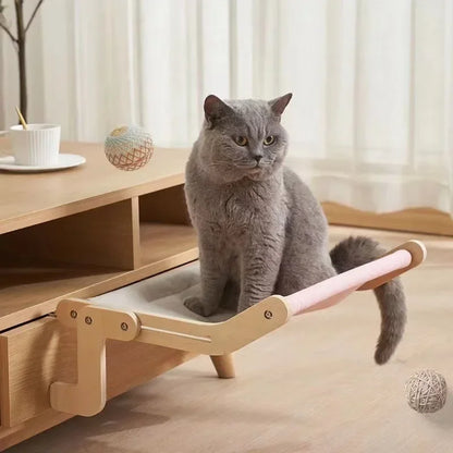 hamac pour chat- bois