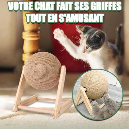 griffoir pour chat boule amusant