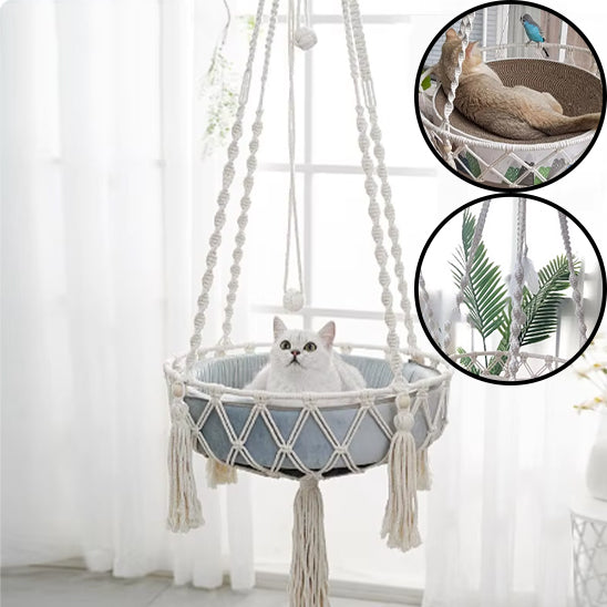 hamac-pour-chat-suspendu-élégant