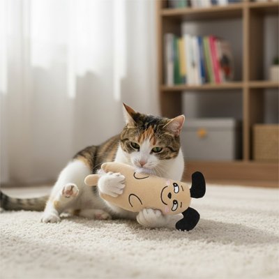 Jouet chat peluche amusant