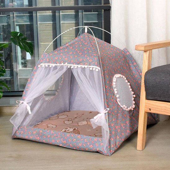 Niche pour chat gazebo résistant
