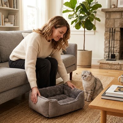 Panier chat confortable