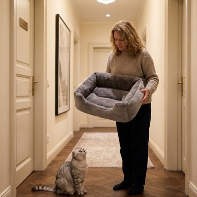 Panier chat transportable